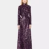 Mock neck sequin top
