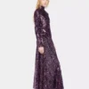 Mock neck sequin top