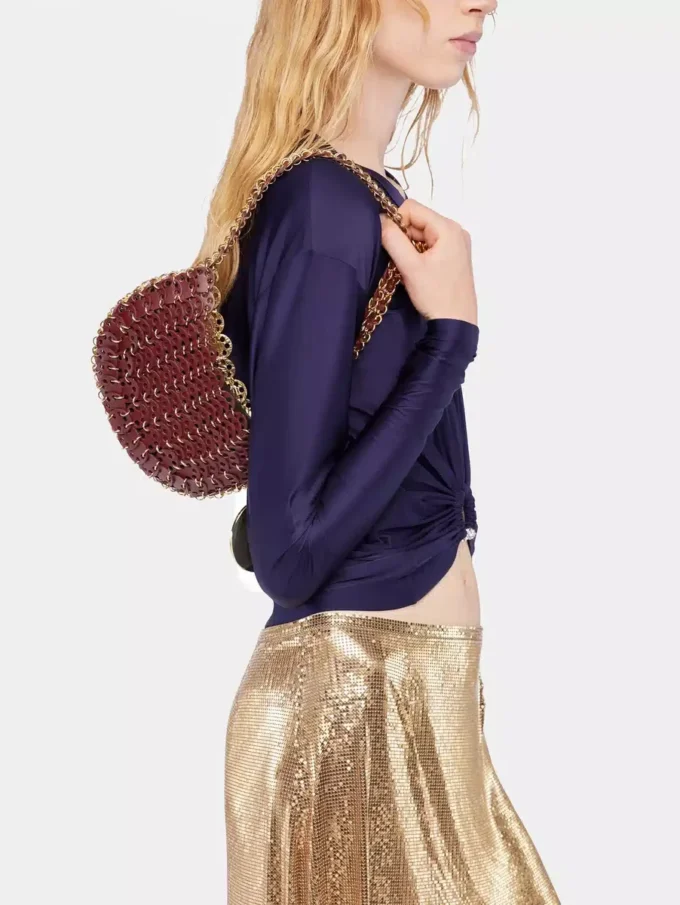 Moon reversible Flip bag in leather