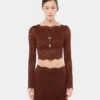 Crop top in lace