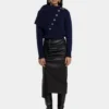 Navy sweater in wool