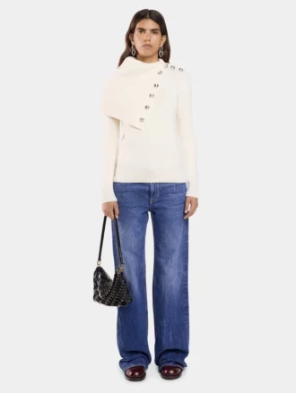 Off white sweater in wool