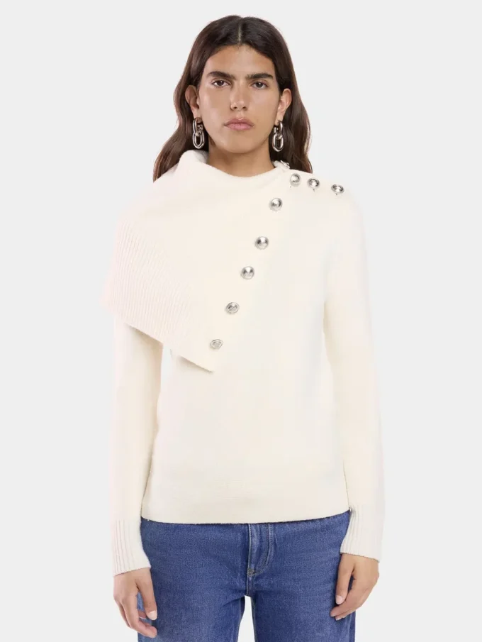 Off white sweater in wool