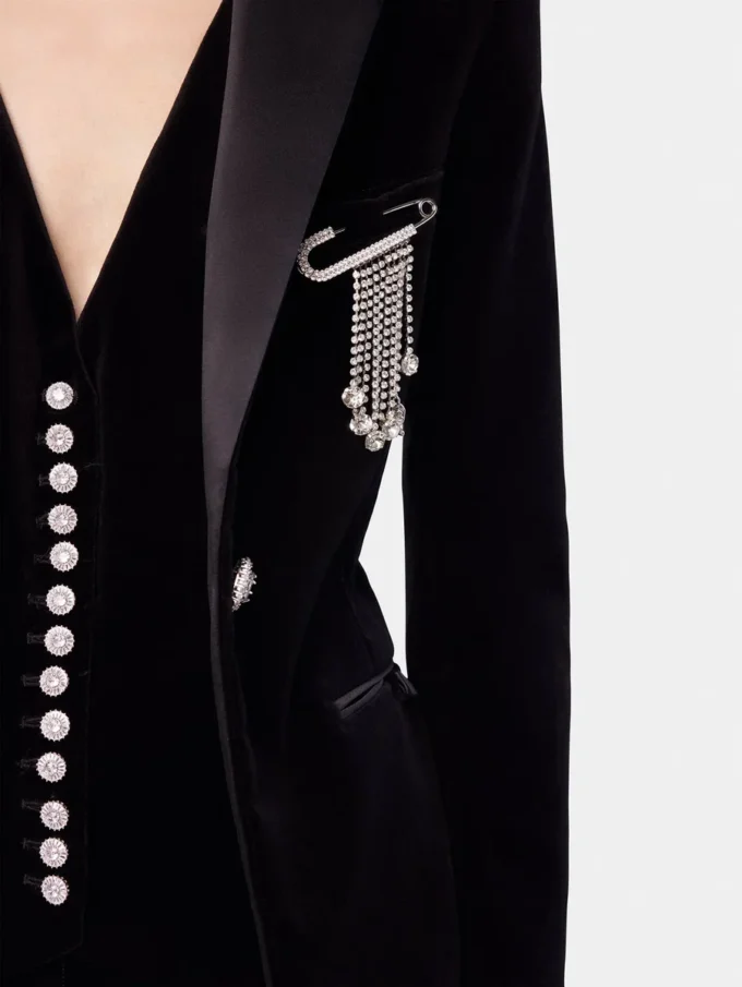 Pin charm with strass