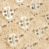 Pouch in raffia