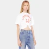 Printed cotton piercing t-shirt