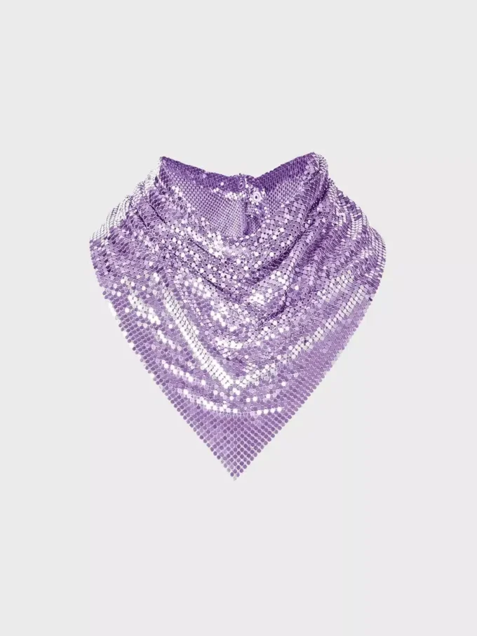 Purple chainmail Scarf