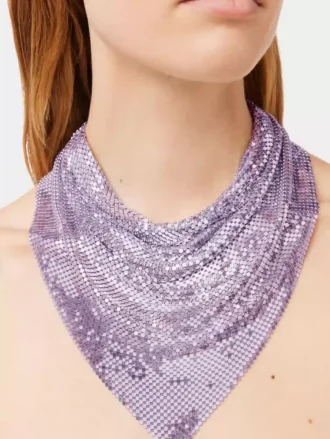 Purple chainmail Scarf