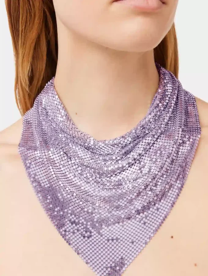 Purple chainmail Scarf
