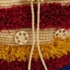 Raffia bucket bag