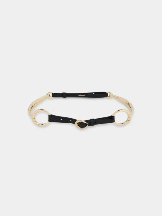 Ring leather belt
