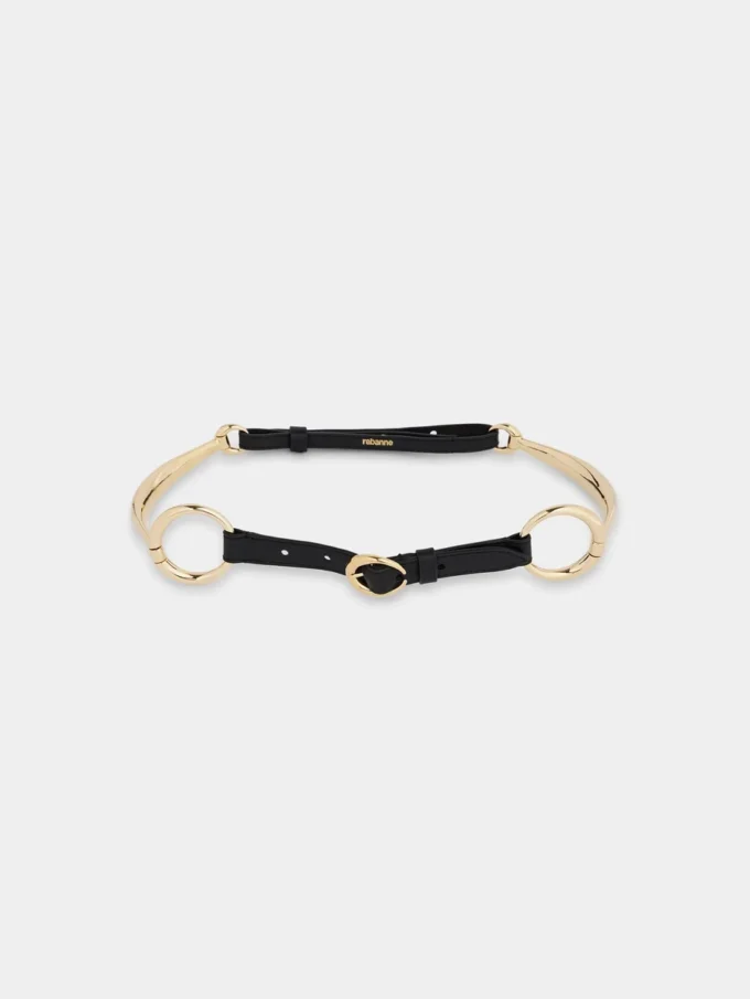 Ring leather belt