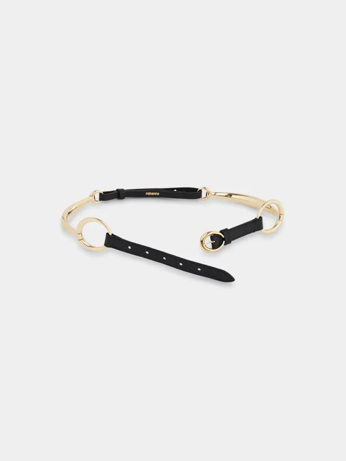 Ring leather belt