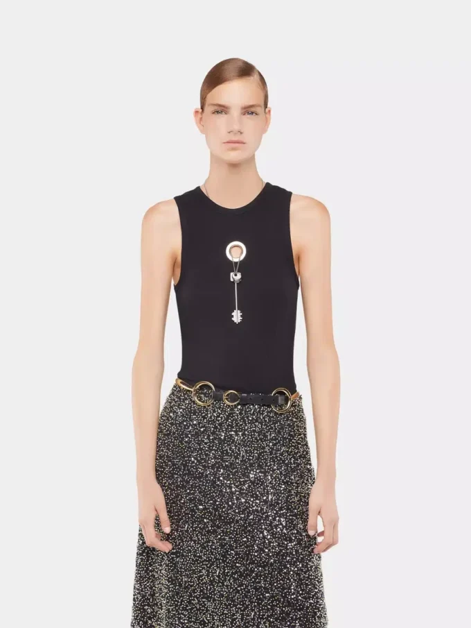 Ring leather belt