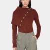 Rust sweater in wool