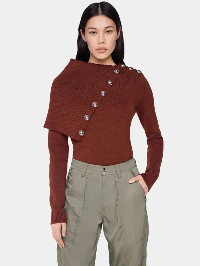 Rust sweater in wool