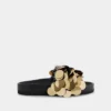 Sequin-embellished slides