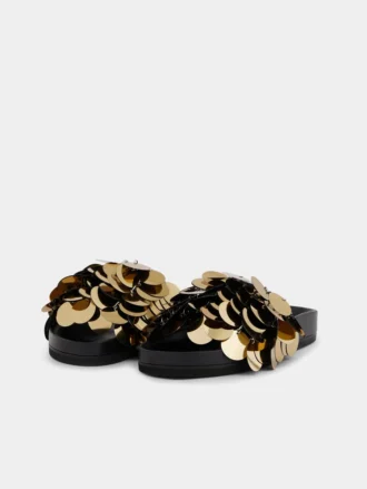 Sequin-embellished slides