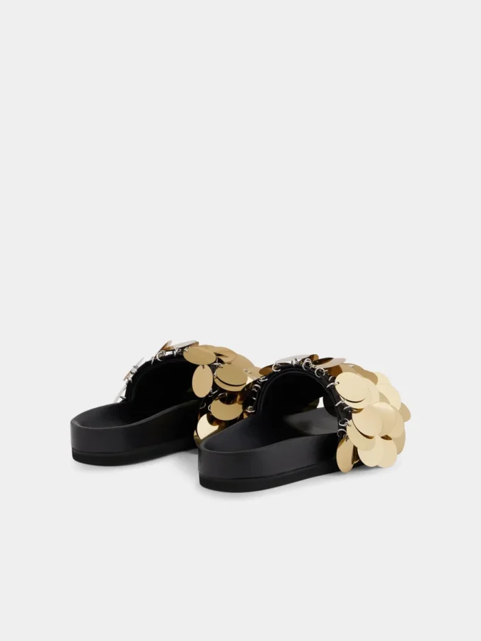 Sequin-embellished slides