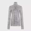 Sequin turtleneck top