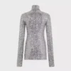 Sequin turtleneck top