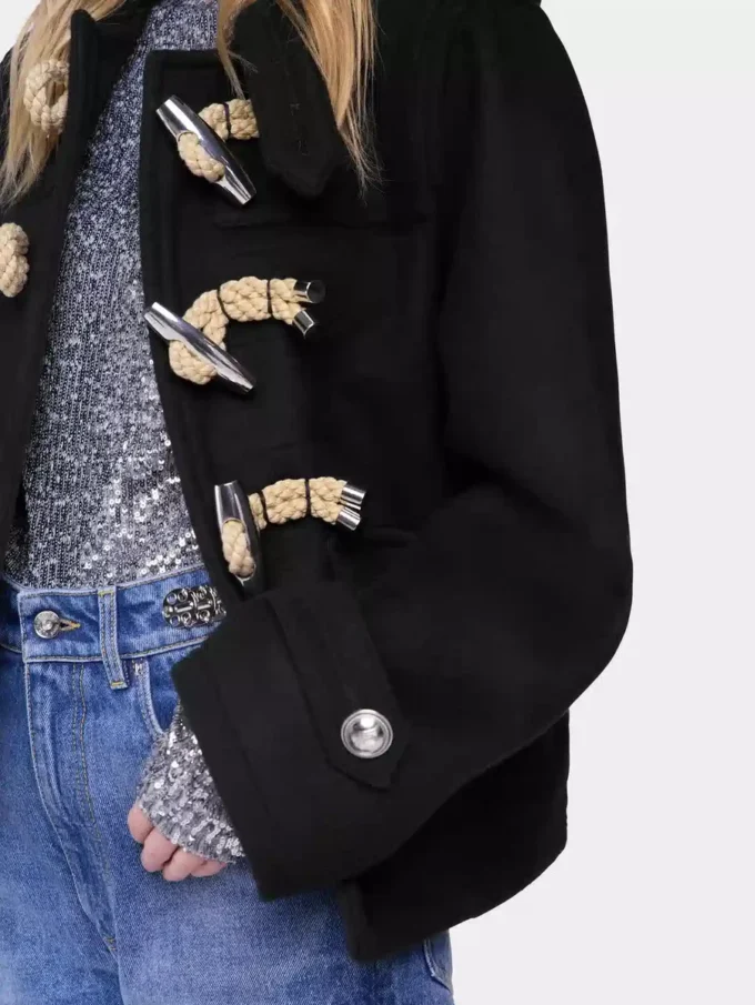 Short coat in wool