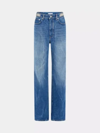 Signature jeans with 1969 metal discs