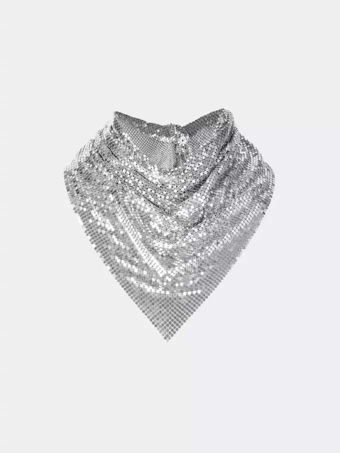 Silver chainmail Scarf