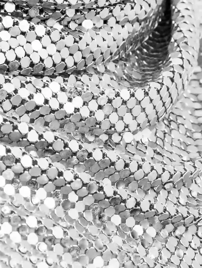 Silver chainmail Scarf