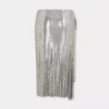 silver draped skirt in chainmail silver draped skirt in chainmail