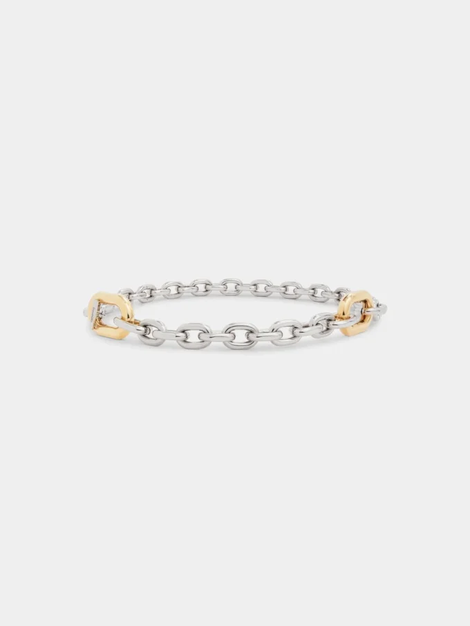 Silver/gold XL link belt