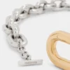 Silver/gold XL link belt