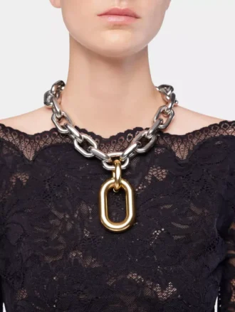 Silver/gold XL link necklace Silver/gold XL link necklace