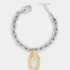 Silver/gold XL link necklace
