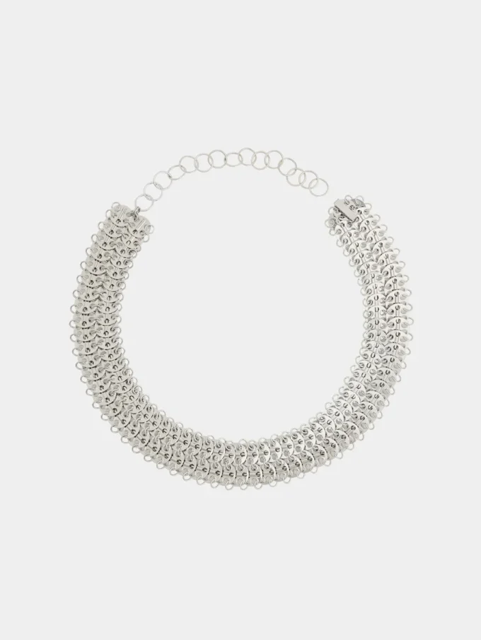 Silver jewel belt