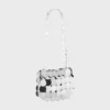 Silver sparkle discs nano bag