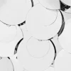 Silver sparkle discs nano bag