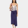Silver tank top in mesh