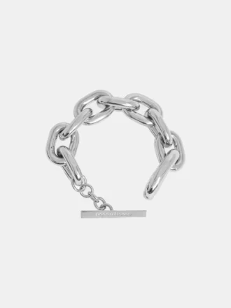 Silver XL link bracelet