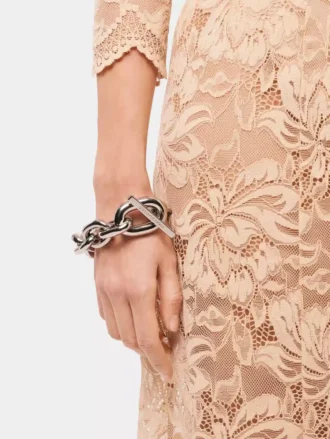 Silver XL link bracelet