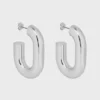 Silver XL Link earrings