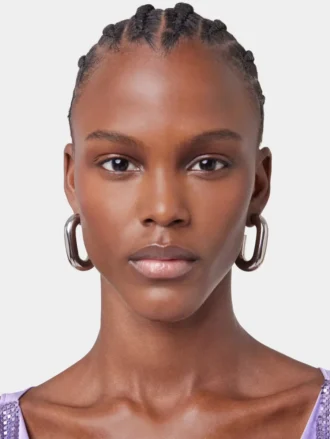 Silver XL Link earrings