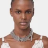 Silver XS link necklace