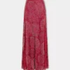 Skirt with pearl embroidery