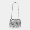 Sparkle nano metallic fur bag
