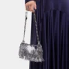 Sparkle nano metallic fur bag