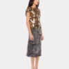 The gold Sparkle disc top The gold Sparkle disc top