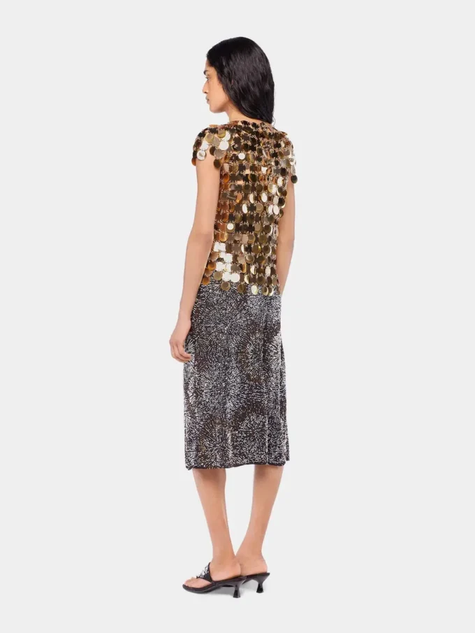 The gold Sparkle disc top The gold Sparkle disc top