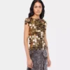 The gold Sparkle disc top The gold Sparkle disc top
