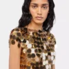 The gold Sparkle disc top The gold Sparkle disc top